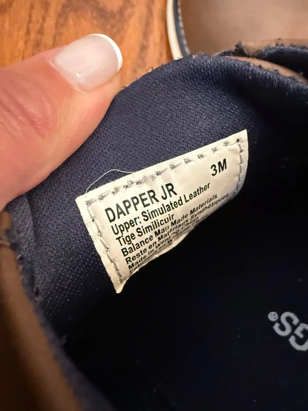 Deer Stags Dapper Jr Boys Brown Dress Shoes Size 3M